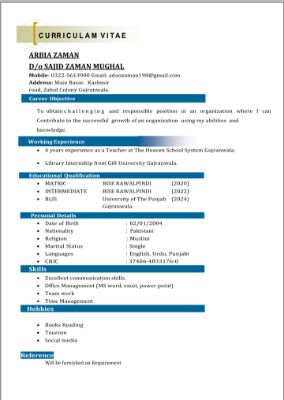 Arbia Zaman Profile Picture