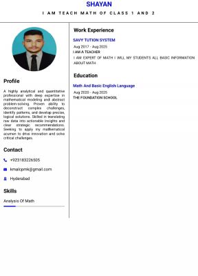 Shayan Khan Profile Picture